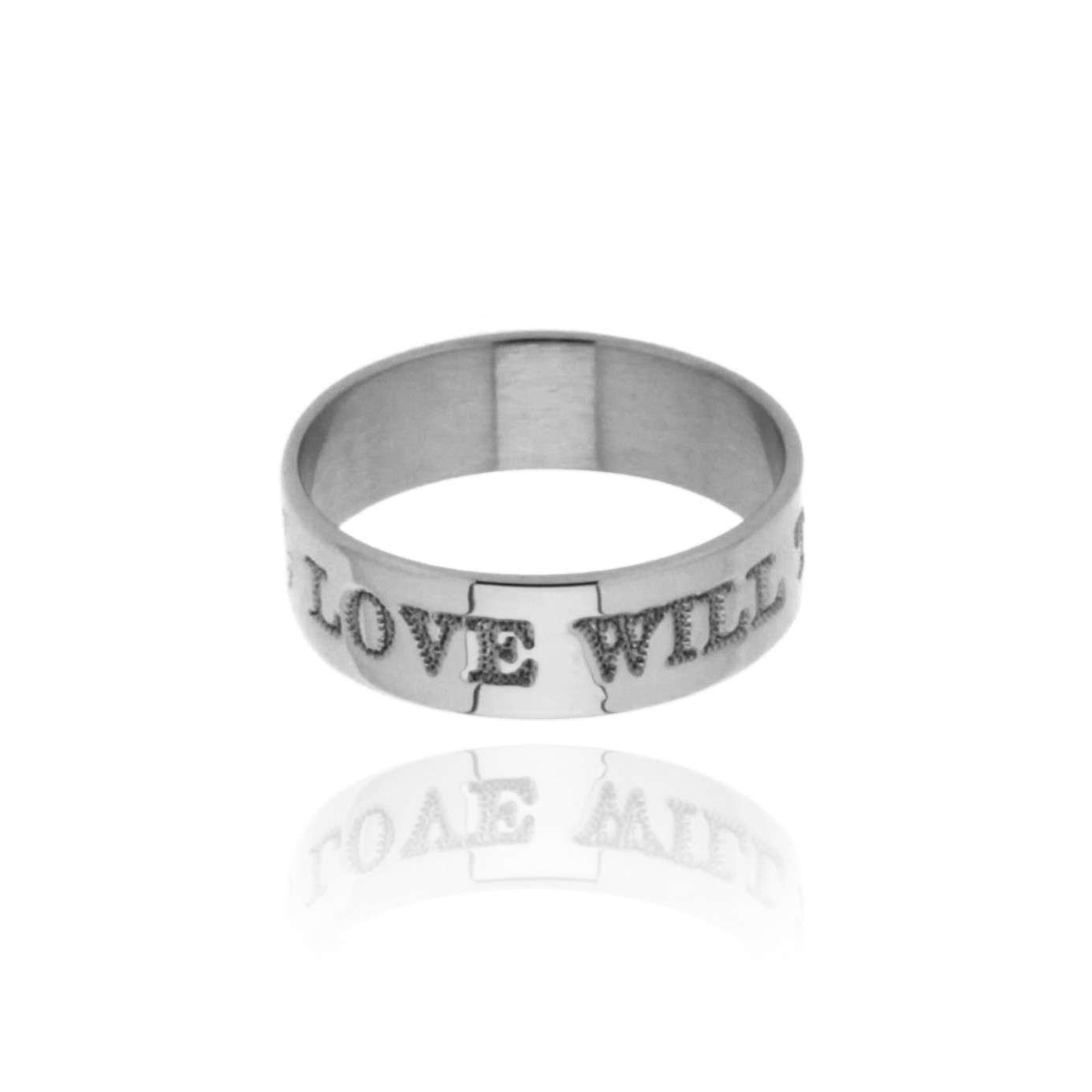 Ipsum - Anello personalizzabile (Bianco)