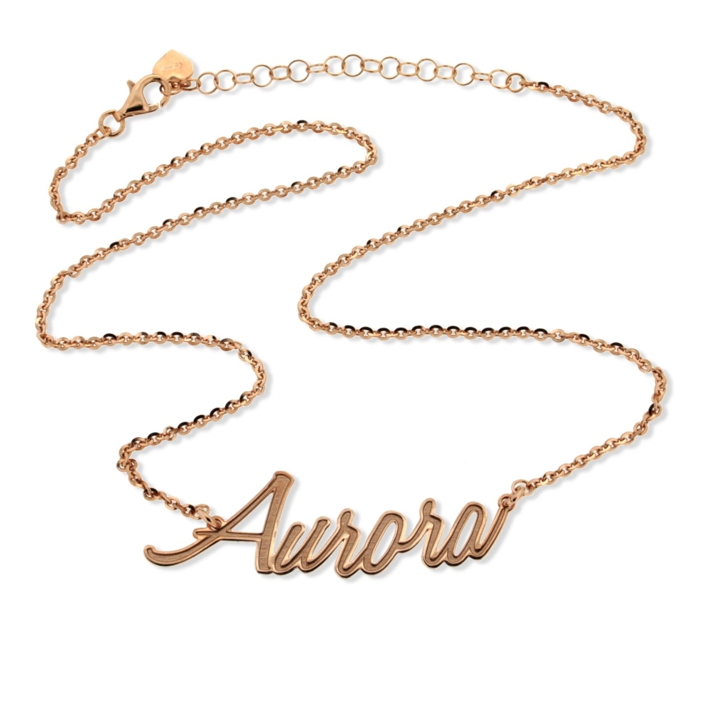 collana con nome rosa