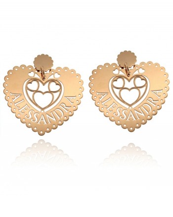 Queen of Hearts - orecchini con Nome