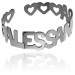 Bracciale a schiava con Nome baby bianco