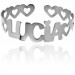 Bracciale a schiava con Nome baby bianco
