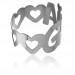 Bracciale a schiava con nome grande bianco