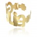 Bracciale Lucky con nome giallo grande