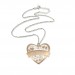 Collana con nome Liberty bianco-rosa