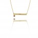 Mantra - collana personalizzabile con cuoricino (giallo)